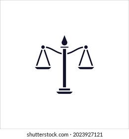 Law scale  icon symbol vector elements for infographic web