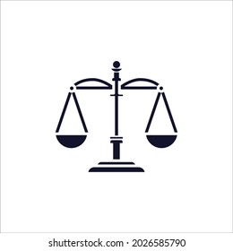 Law scale  icon symbol vector elements for infographic web