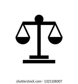 Law Scale Icon Template