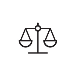 Law Scale Icon  Vector Illustration, EPS10.