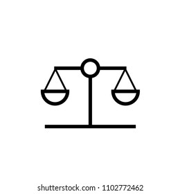 Law scale icon Vector illustration, EPS10.