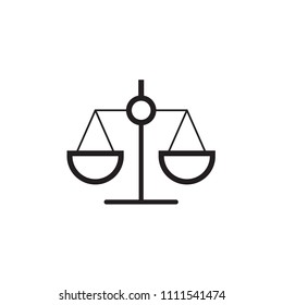 Law scale icon Vector illustration, EPS10.