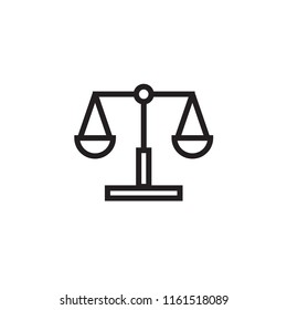 Law scale icon Vector illustration, EPS10.