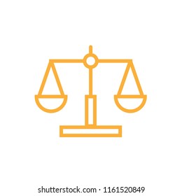 Law scale icon Vector illustration, EPS10.