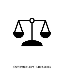 Law scale icon  Vector illustration, EPS10.