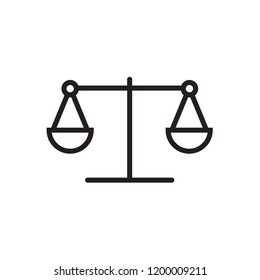 Law scale icon  Vector illustration, EPS10.