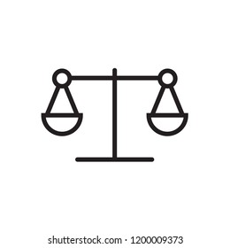 Law scale icon  Vector illustration, EPS10.
