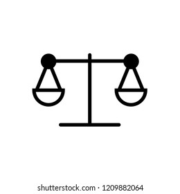 Law scale icon  Vector illustration, EPS10.