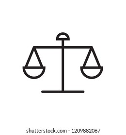 Law scale icon  Vector illustration, EPS10.