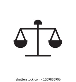 Law scale icon  Vector illustration, EPS10.