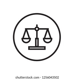 Law scale icon Vector illustration, EPS10.