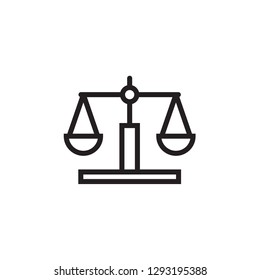 Law scale icon Vector illustration, EPS10.
