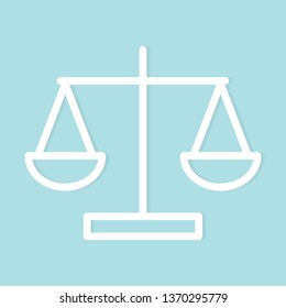 law scale icon- vector illustration