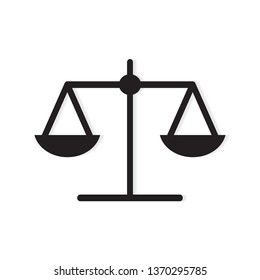 law scale icon- vector illustration