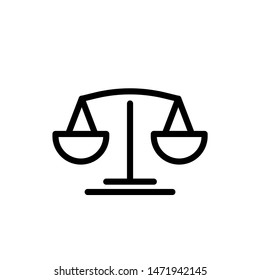 	
Law scale icon Vector illustration, EPS10. Icon Vector Logo Template
