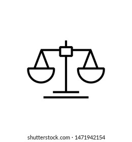 	
Law scale icon Vector illustration, EPS10. Icon Vector Logo Template