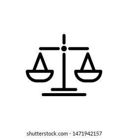 	
Law scale icon Vector illustration, EPS10. Icon Vector Logo Template