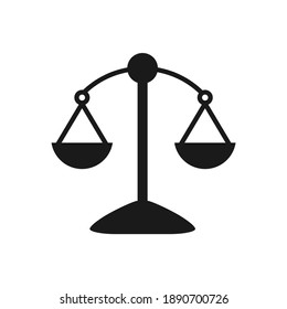 Law scale icon Vector illustration, EPS10.