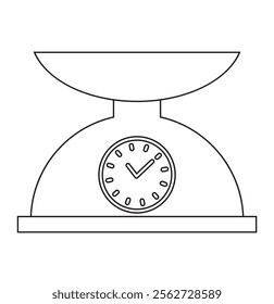 Law scale icon Vector illustration