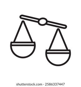 Law scale icon Vector illustration, EPS10.