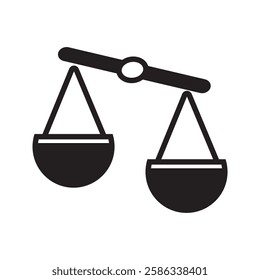 Law scale icon Vector illustration, EPS10.