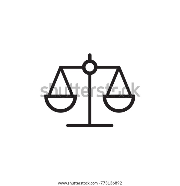 Law scale icon \
Vector illustration,\
EPS10.