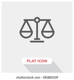 Law scale vector icon