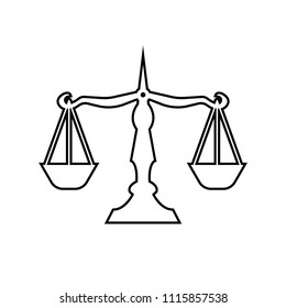Law Scales.Icons.Web and mobile.