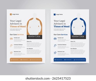 Plantilla de Diseño de Flyer de Servicios Legales