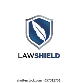 Law Shield Logo Template Designs