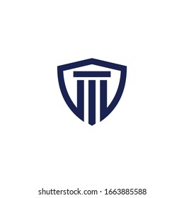 law shield logo vector design