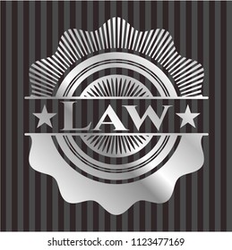 Law silvery badge