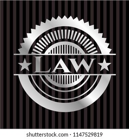 Law silvery badge