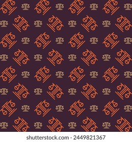 Law standard trendy multicolor repeating pattern vector illustration background design