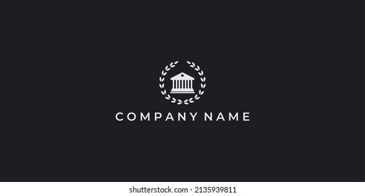 law student education logo design concept