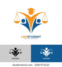 Law student vector design. This is suitable for business, law, and education