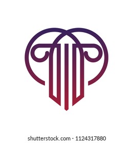 Law vector design for logo