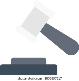 law vector flat color icon