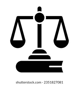 Icono De Glifo Vector De Ley Para Uso Personal Y Comercial.
