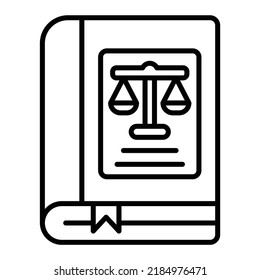 Icono de vector de ley. Se puede usar para imprimir, móviles y aplicaciones web.