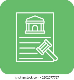 Icono de vector de ley. Se puede usar para imprimir, móviles y aplicaciones web.