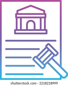Law vector icon. Can be used for printing, mobile and web applications.