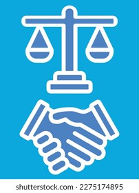 Icono de vector de ley. Se puede usar para imprimir, móviles y aplicaciones web.