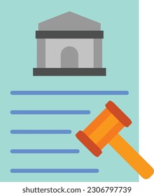 Icono de vector de ley. Se puede usar para imprimir, móviles y aplicaciones web.