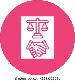 Law vector icon. Can be used for printing, mobile and web applications.