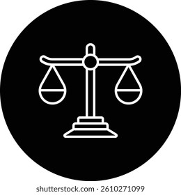 Law vector icon. Can be used for printing, mobile and web applications.