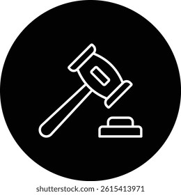 Law vector icon. Can be used for printing, mobile and web applications.