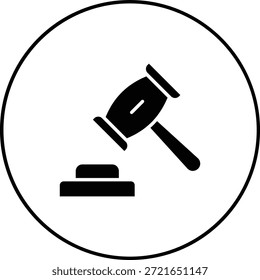 Ícone do vetor de lei. Pode ser usado para impressão, aplicativos móveis e da Web.