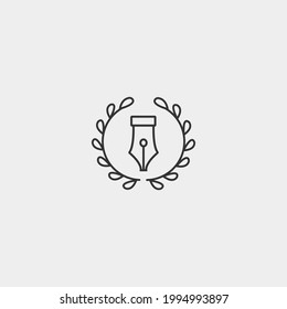 Law vector icon for web and design
