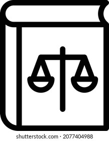 ilustración de vector de ley aislada en un fondo transparente. iconos vectoriales de color para el concepto o los gráficos web.